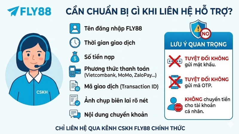 Cách Xử Lý Khi FLY88 Nạp Tiền Bị Lỗi
